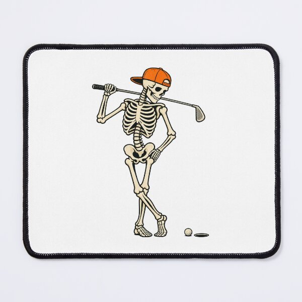 Item preview, Funny Skeleton Golfer Watching Golf Ball designed and sold by Kladhadredo.