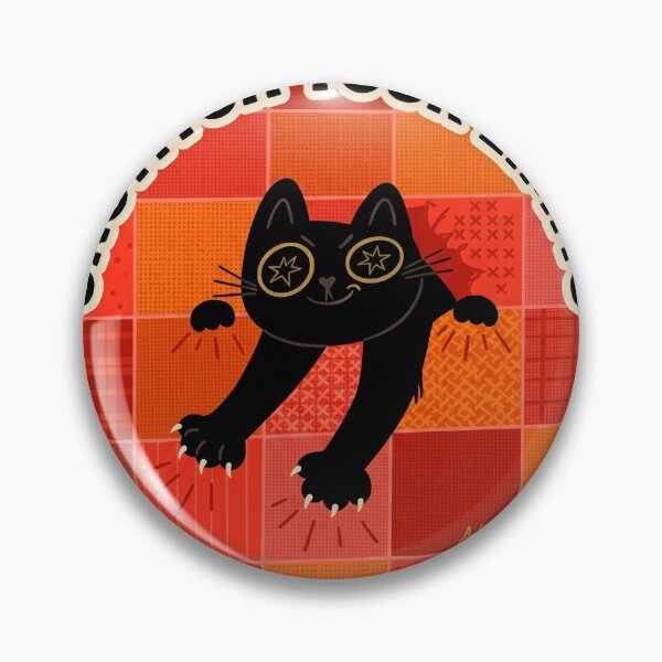 Artikelvorschau, Unstitch Your Limits Black Cat Grid entworfen und verkauft von Adom-Fashon.