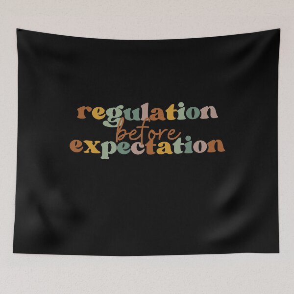 Aperçu de l'œuvre T-shirt « La régulation avant les attentes » ; T-shirt pour enseignants spécialisés ; T-shirt « Intégration sensorielle » ; T-shirt pour ergothérapeutes ; T-shirt pour enseignants créée et vendue par faridman.