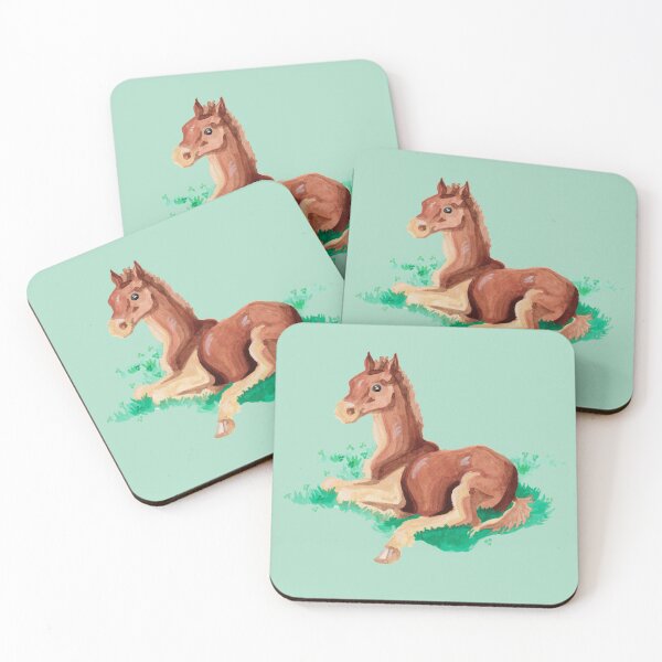 Item preview, A Foal in Field of Clovers designed and sold by ethanvsanders.