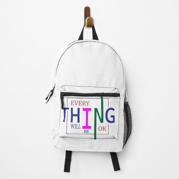 Item preview, Everything Will Be OK Motivational Quote - Creative Colorful Typography Artwork designed and sold by Carftora786.