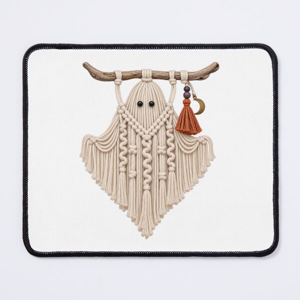 Item preview, Halloween Macrame Ghost – Boho Fiber Artist Design designed and sold by UrbanCanvvas.