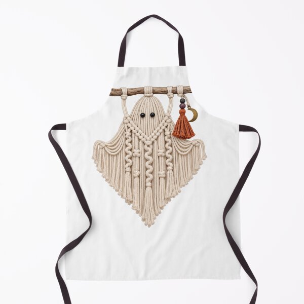 Item preview, Halloween Macrame Ghost – Boho Fiber Artist Design designed and sold by UrbanCanvvas.