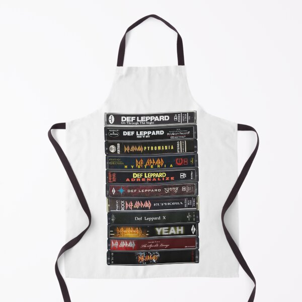 Item preview, Def Leppard - Studio Albums - Vintage Cassette Print designed and sold by Mr Mustard Prints.