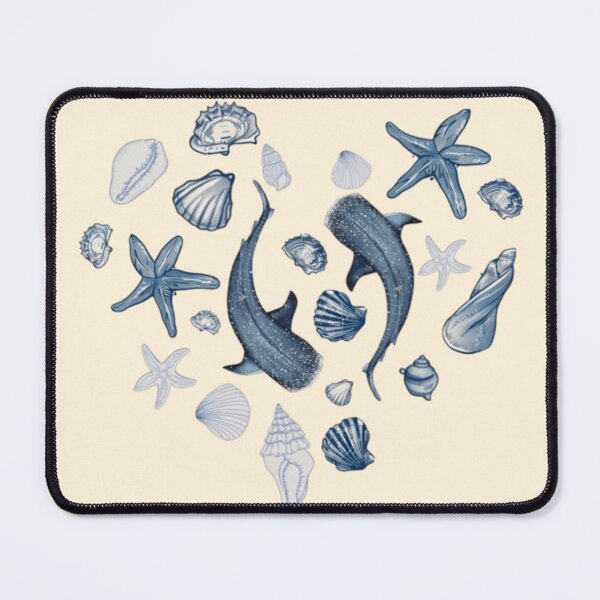 Item preview, Whale Ocean Seashells Vintage Blue Sea Aesthetic designed and sold by LunaVales.