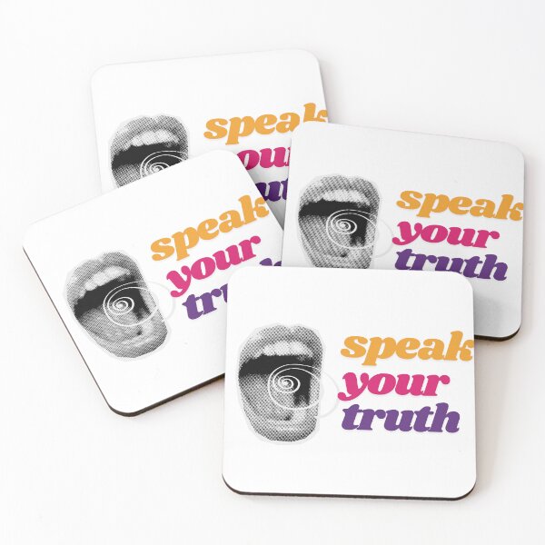 Item preview, Speak Your Truth Halftone Mouth Collage designed and sold by Fani*.