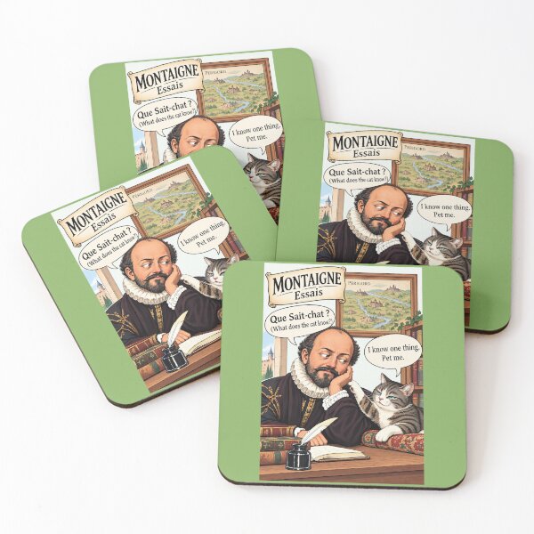 Item preview, ¿Qué Sait-chat? Montaigne y la filosofía de los gatos - Un regalo literario divertido designed and sold by SammyMorry.