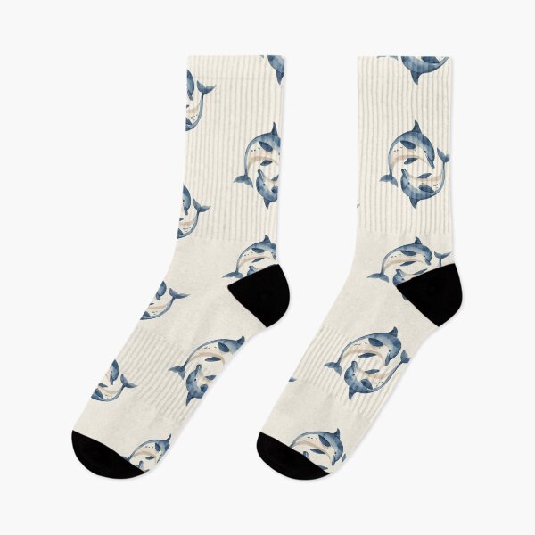 Item preview, Dolphin Ocean Circle Blue Sea Aesthetic designed and sold by LunaVales.
