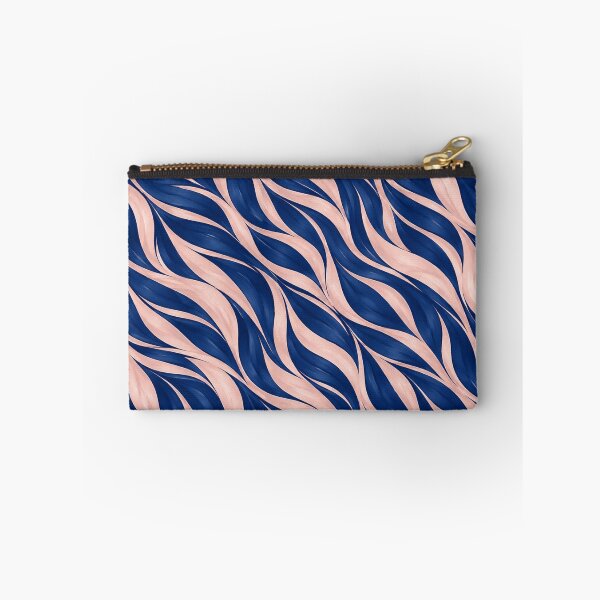 Artikelvorschau, Navy Blue & Blush Pink Zebra Waves – Elegant Abstract Pattern entworfen und verkauft von HO•Designs.