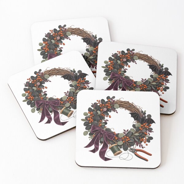 Item preview, Halloween Wreath Maker – Bats, Ribbon and Floral Tools designed and sold by UrbanCanvvas.