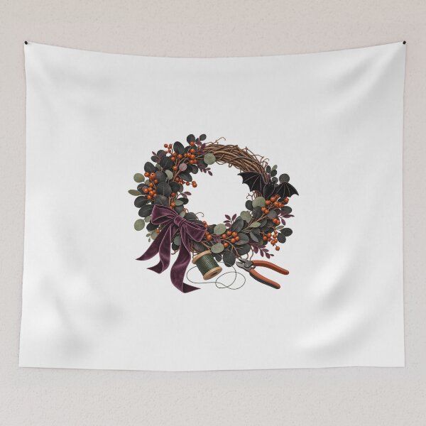 Item preview, Halloween Wreath Maker – Bats, Ribbon and Floral Tools designed and sold by UrbanCanvvas.