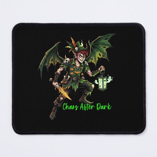 Item preview, Chaos After Dark Demon Winged Boy with Lantern and Sword Dark Fantasy Art designed and sold by BrainConstip.