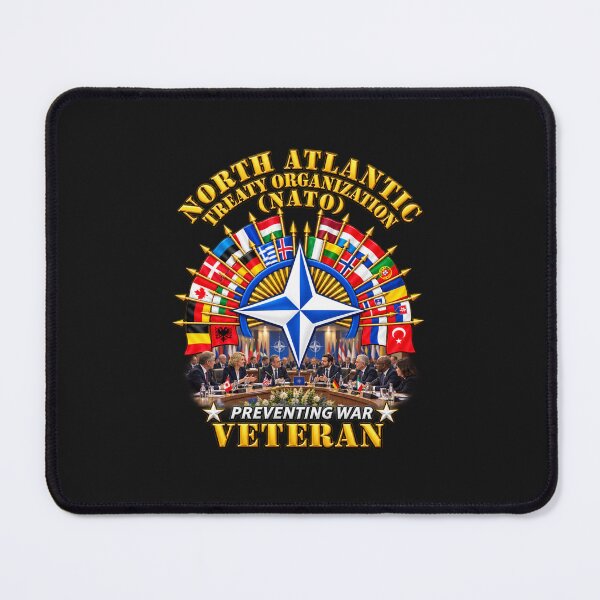 Item preview, NATO - Polished NATO Veteran - with flags - Meeting Scene - 3D - Transparent designed and sold by Military Insignia Products.