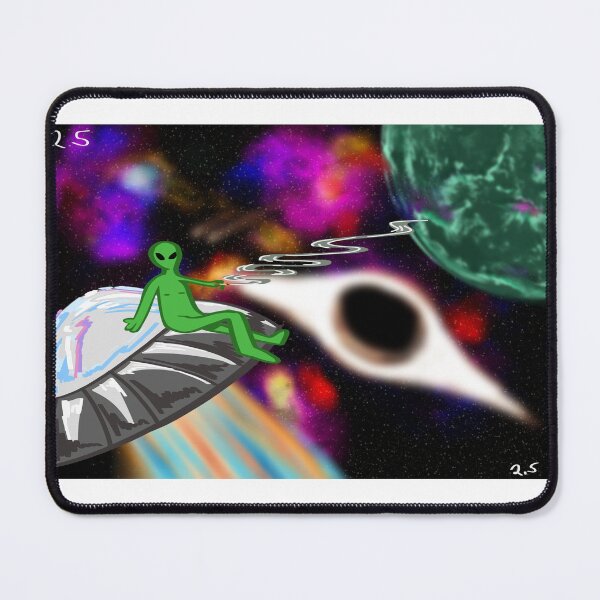 Item preview, Psychedelic Alien smoking on a cigarette  designed and sold by Virellian Merch.