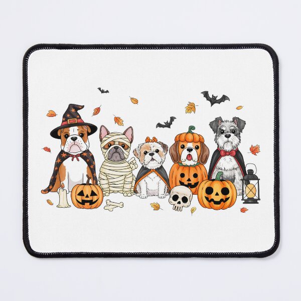 Item preview, Halloween Fall Cute Dog Lover T-Shirt – Spooky Autumn Dogs with Pumpkins designed and sold by elisarasada.