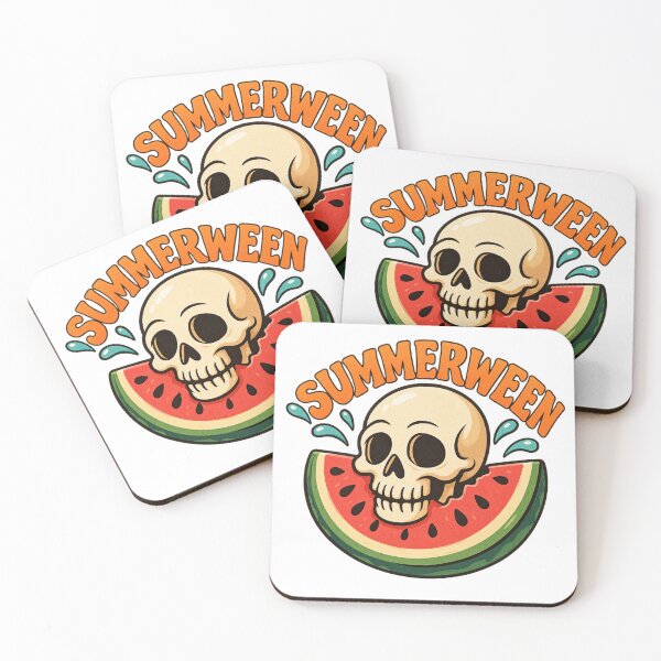 Item preview, Summerween Watermelon Skull designed and sold by DustyCuriositie.