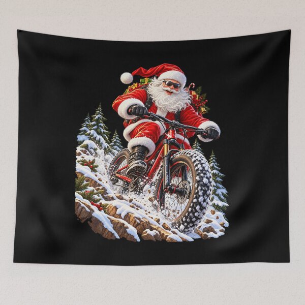 Item preview, SANTA HITS THE TRAILS designed and sold by signshirtz.