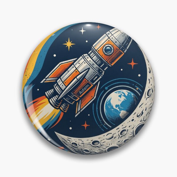 Artikelvorschau, Lunar Destiny Space Rocket Moon Mission entworfen und verkauft von Adom-Fashon.