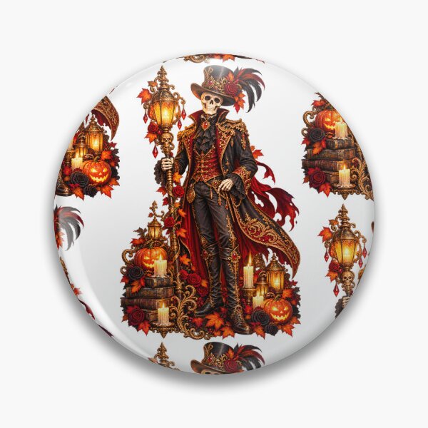 Item preview, Gilded Lantern Skeleton – Victorian Gothic Halloween designed and sold by Clothes With Smiling Animals Walt Gral.