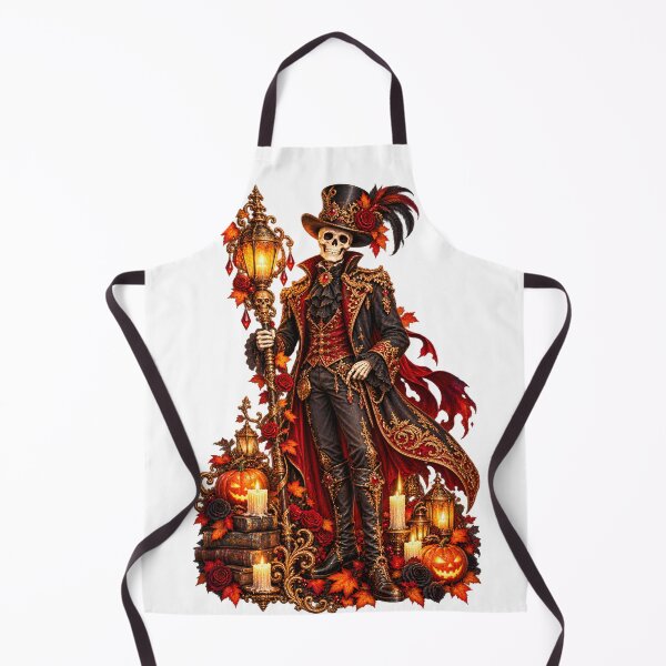 Item preview, Gilded Lantern Skeleton – Victorian Gothic Halloween designed and sold by Clothes With Smiling Animals Walt Gral.