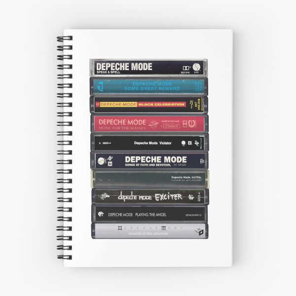 Artikelvorschau, Depeche Mode – Studioalben – Vintage-Kassettendruck entworfen und verkauft von Mr Mustard Prints.