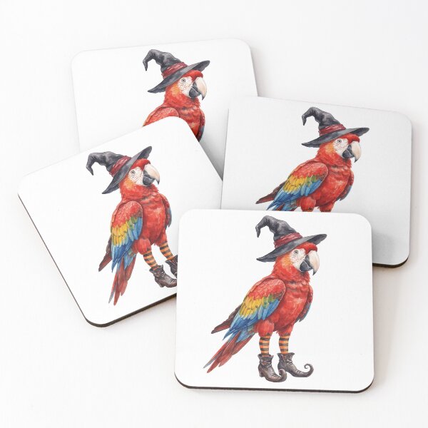 Item preview, Witchy Scarlet Macaw designed and sold by Tiffany Roy.
