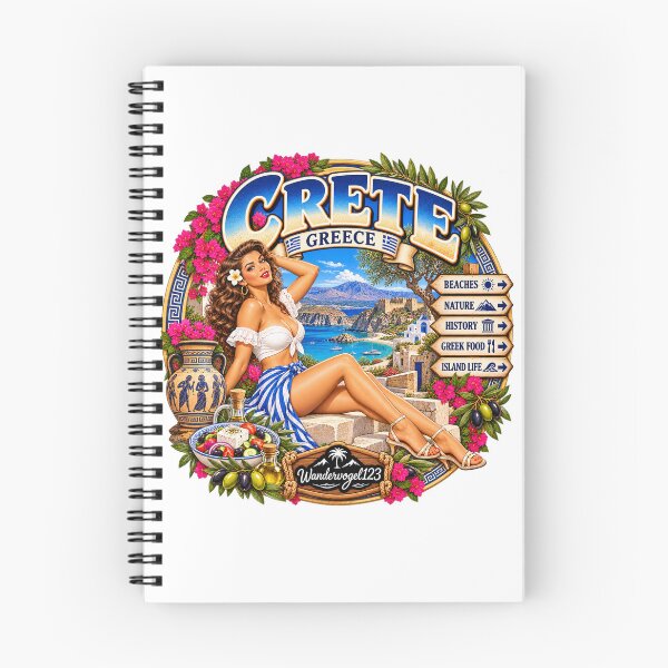 Item preview, Crete, Greece – Island, Beaches, Nature & Mediterranean Life designed and sold by Wandervogel123.