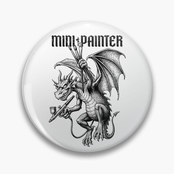 Item preview, Fantasy Dragon Mini Painter Geek Airbrush Painting RPG designed and sold by GrandeDuc.