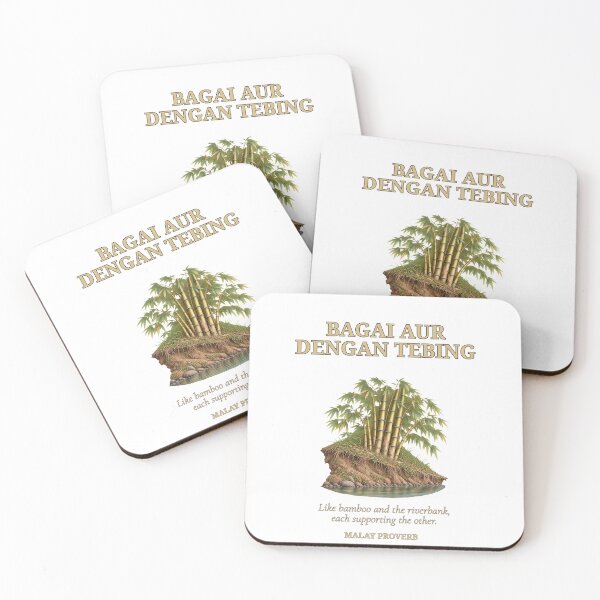 Item preview, Bambú malayo y orilla del río — Bagai Aur Dengan Tebing designed and sold by Larkfound Studio.