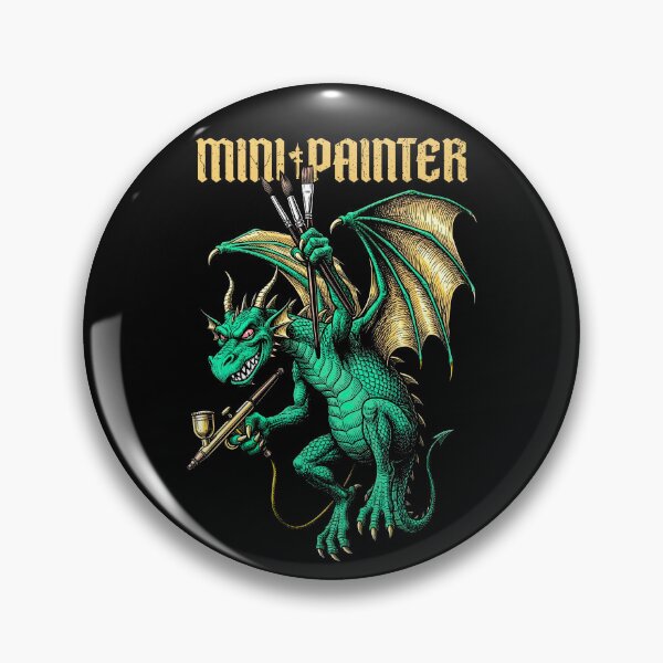 Item preview, Fantasy Dragon Mini Painter Geek Airbrush Painting RPG designed and sold by GrandeDuc.