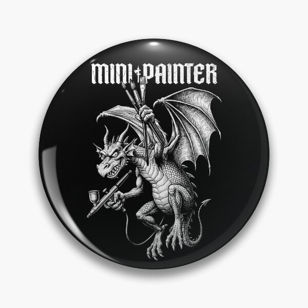 Item preview, Fantasy Dragon Mini Painter Geek Airbrush Painting RPG designed and sold by GrandeDuc.