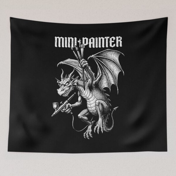 Item preview, Fantasy Dragon Mini Painter Geek Airbrush Painting RPG designed and sold by GrandeDuc.