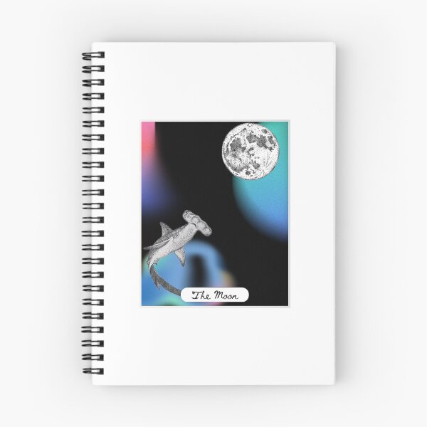 Item preview, The Moon Hammerhead Shark Tarot Card designed and sold by SueSylvesterbby.