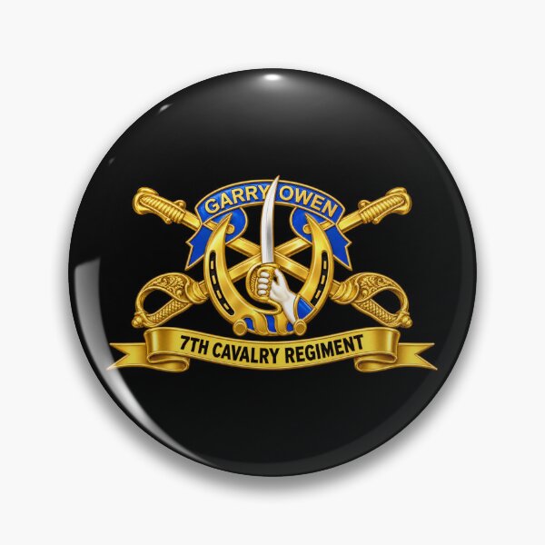 Item preview, 7th Cavalry Regiment - DUI, Br, Ribbon wo Scene - 3D - Transparent designed and sold by Military Insignia Products.
