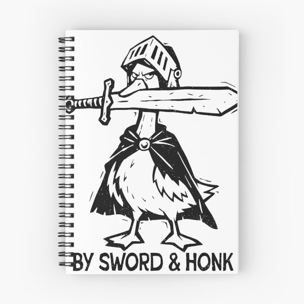 Item preview, By Sword and Honk Funny Medieval Goose Knight designed and sold by Ankarzh.