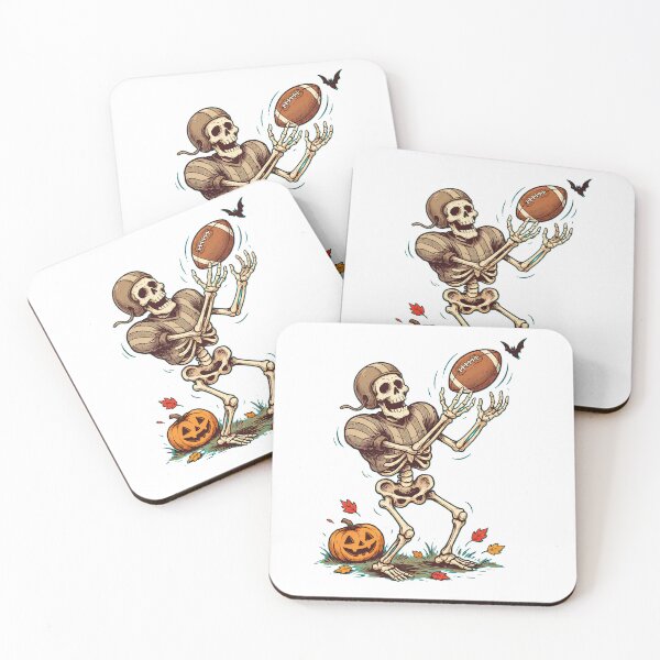 Item preview, Funny Skeleton Playing Football Halloween Lover designed and sold by Redgiant87x.