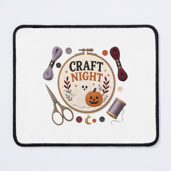 Item preview, Craft Night Spooky Crafter Handmade Halloween designed and sold by KristenosNehk.