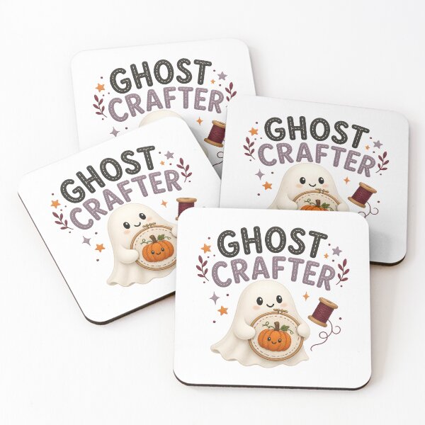 Aperçu de l'œuvre Créateur de fantômes mignons et effrayants faits à la main pour Halloween créée et vendue par KristenosNehk.