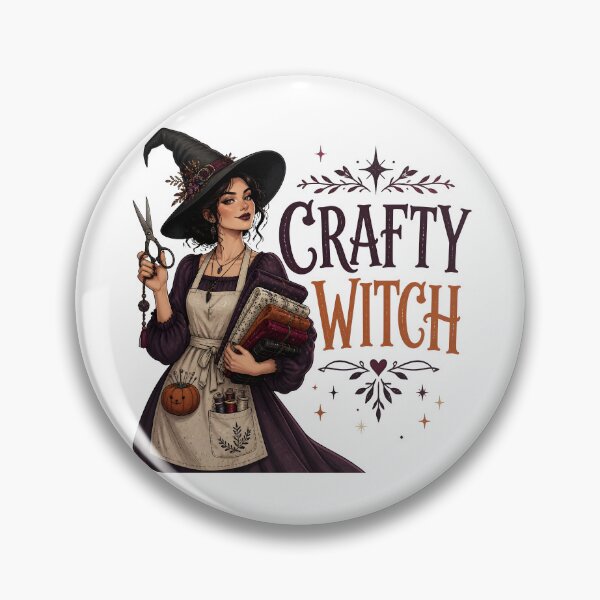 Item preview, Crafty Witch Magical Spooky Crafter Halloween designed and sold by KristenosNehk.