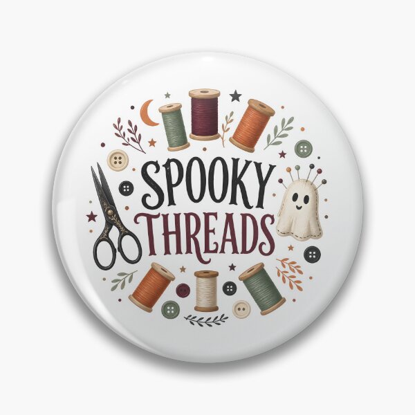 Item preview, Spooky Threads Sewing Quilting Autumn Halloween designed and sold by KristenosNehk.