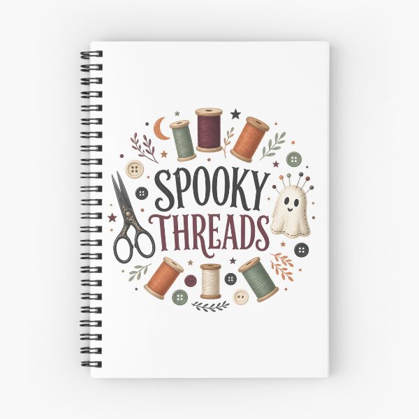 Item preview, Spooky Threads Sewing Quilting Autumn Halloween designed and sold by KristenosNehk.
