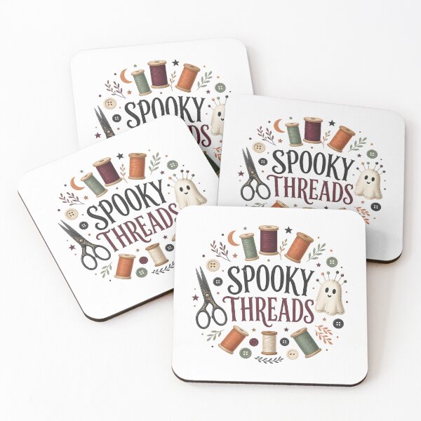 Item preview, Spooky Threads Sewing Quilting Autumn Halloween designed and sold by KristenosNehk.
