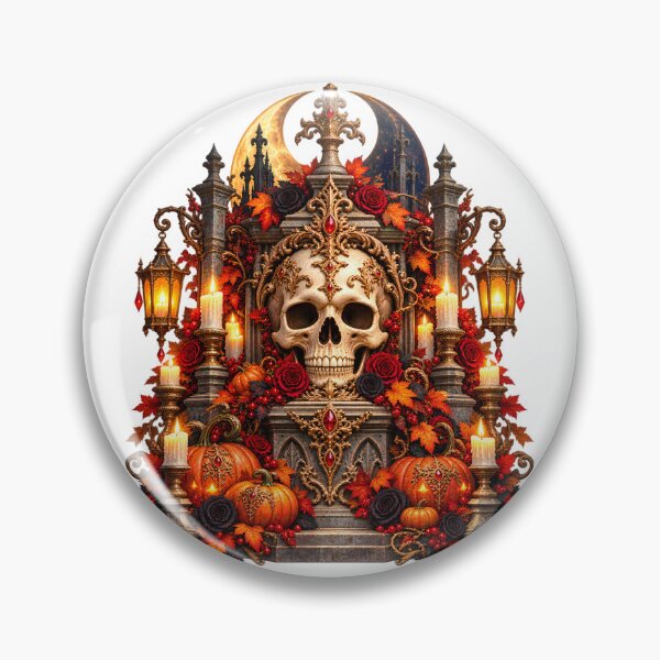 Item preview, Baroque Skull Garden Shrine – Victorian Gothic Halloween designed and sold by Clothes With Smiling Animals Walt Gral.