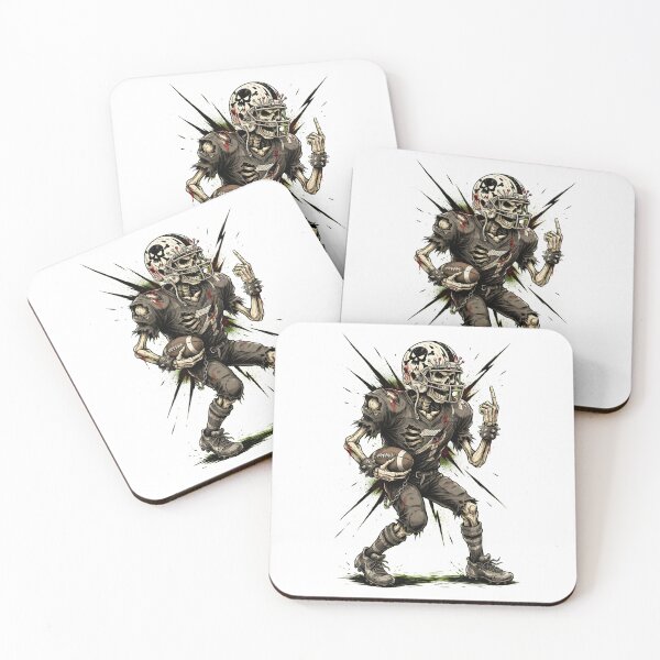 Item preview,  Funny Skeleton Playing Football Halloween Spooky Team designed and sold by Redgiant87x.