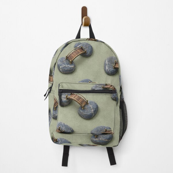 Item preview, Miniature Zen Bridges and Stone Islands – Japanese Garden Pattern designed and sold by Kaleidoscope Print.