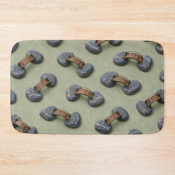 Item preview, Miniature Zen Bridges and Stone Islands – Japanese Garden Pattern designed and sold by Kaleidoscope Print.