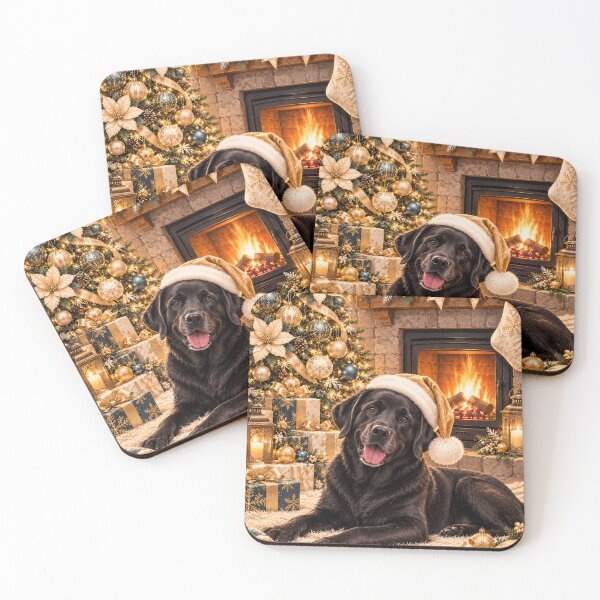 Item preview, Black Labrador Golden Christmas designed and sold by Britishdelights.