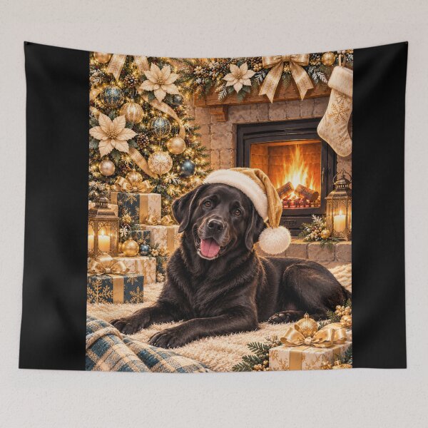 Item preview, Black Labrador Golden Christmas designed and sold by Britishdelights.