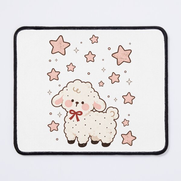 Artikelvorschau, Niedliches Lamm-Sterne-Kawaii-Schaf-Kinderzimmer-T-Shirt entworfen und verkauft von DesignArtist.ia.