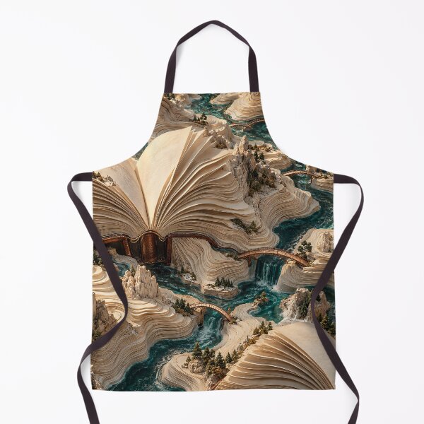 Item preview, Open Books Becoming Mountain Landscapes – Surreal Literary Fantasy Art Print designed and sold by Kaleidoscope Print.